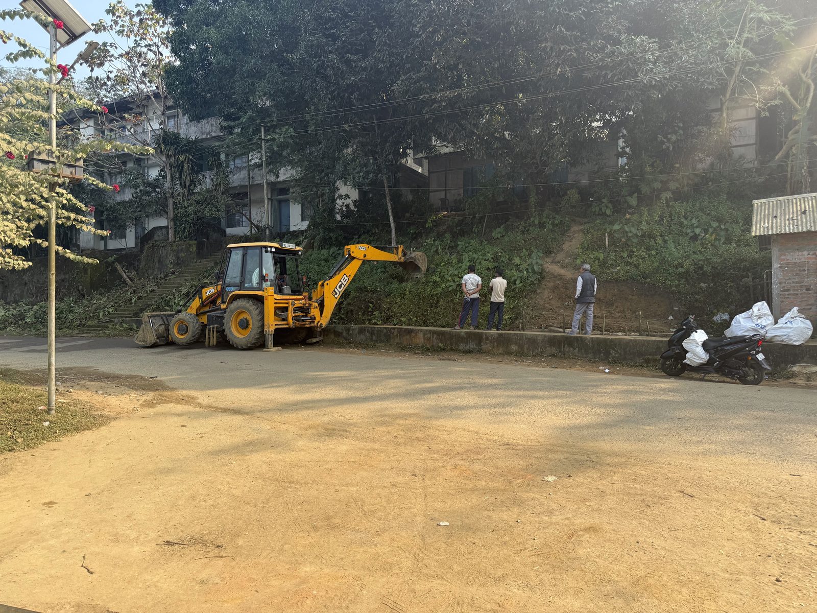 Excavation for the plant.